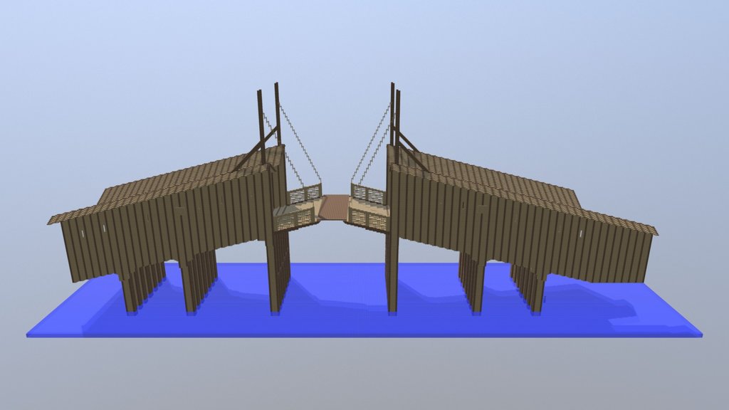 Wooden Rialto Bridge about 1500