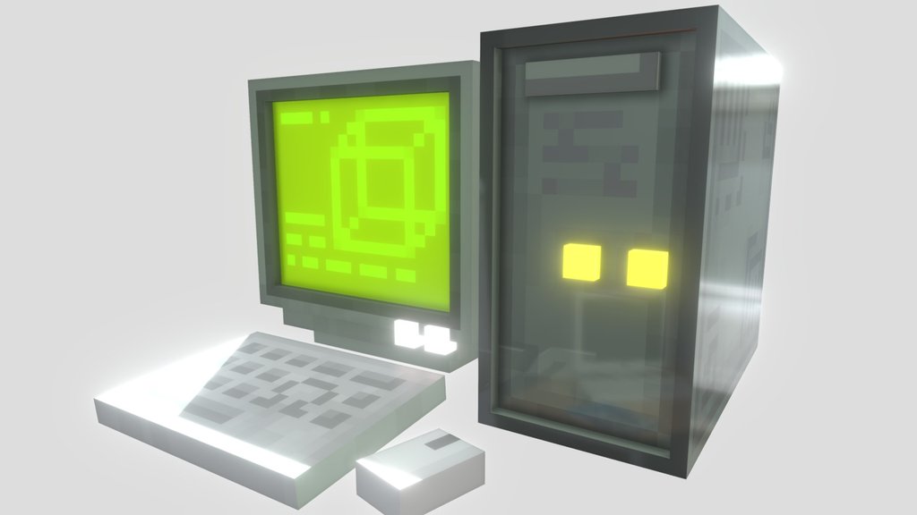 Retro computer Minecraft