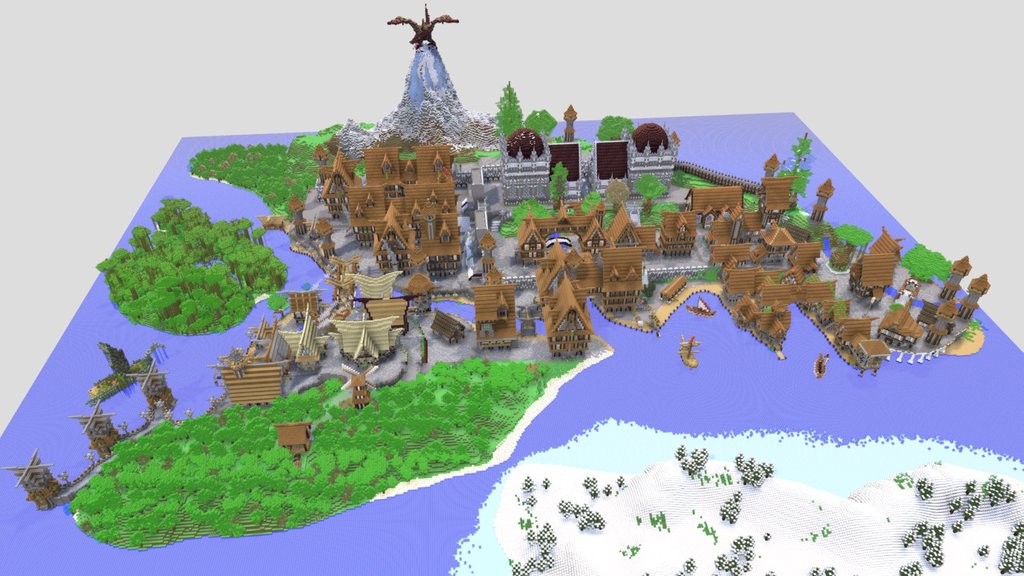 Minecraft Medieval Town