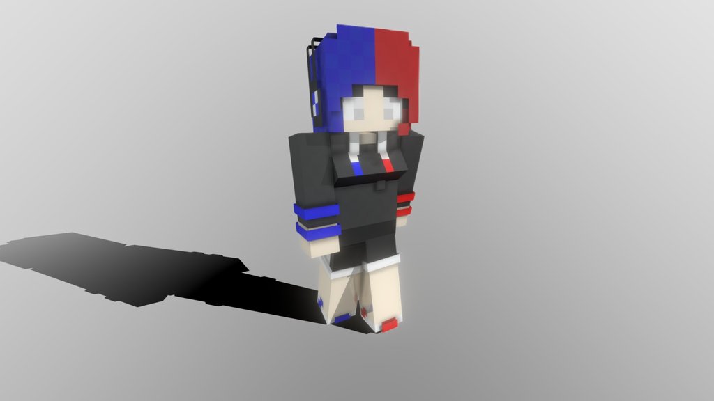 Minecraft Skin: K-Chan (3D Fanart w/Animation)