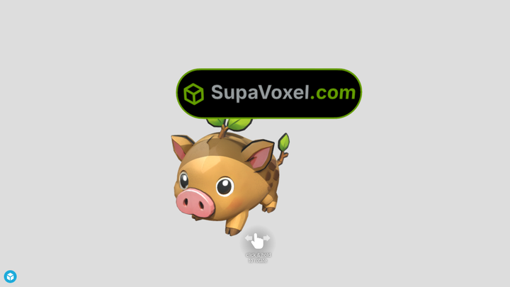 Sprout Piglet - Rodin AI vs Meshy vs SupaVoxel