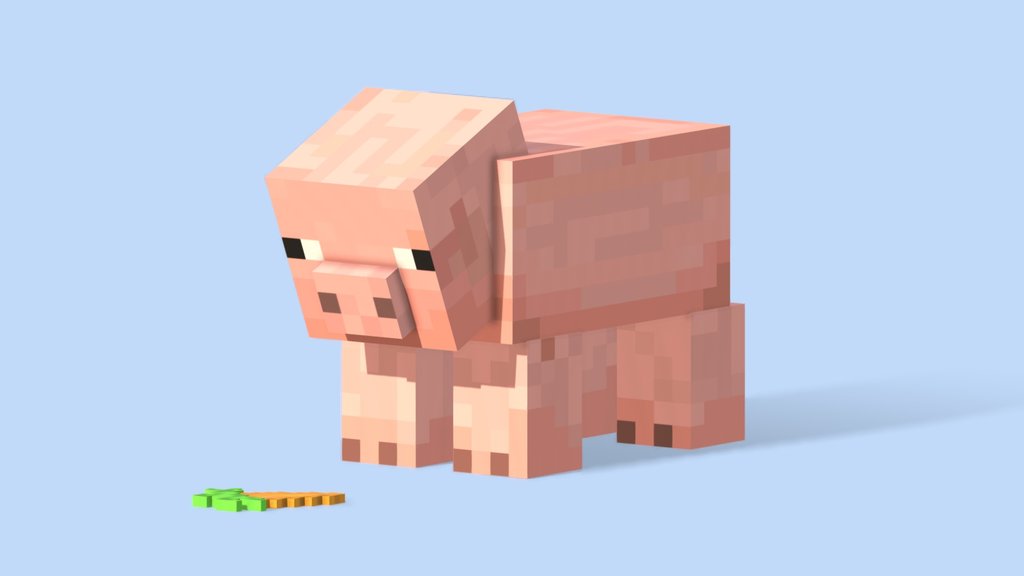 MINECRAFT PIG WITH CARROT