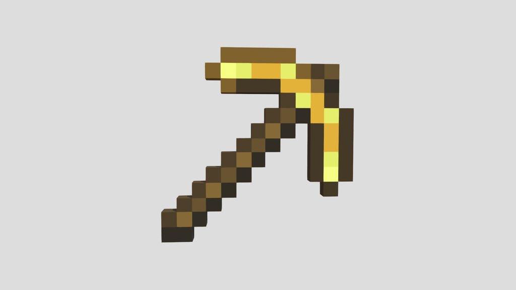 Minecraft Golden Pickaxe