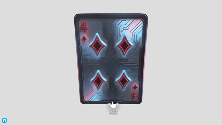 Cyberpunk Playing Card - Pixal3D vs SupaVoxel