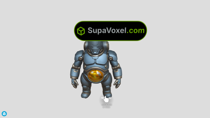 Chibi Mech Core Robot - Tripo vs SupaVoxel