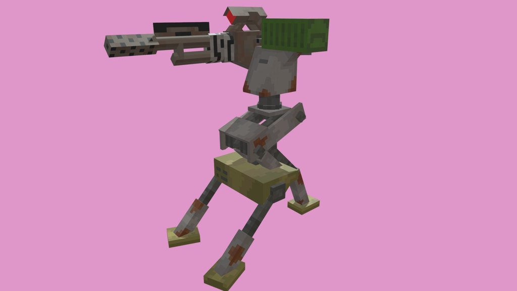 Scrap Auto Turret [Low-poly]