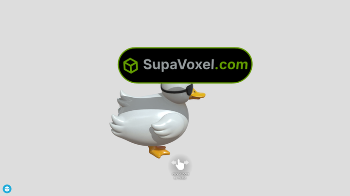 Pirate Eyepatch Duck - Tripo vs SupaVoxel