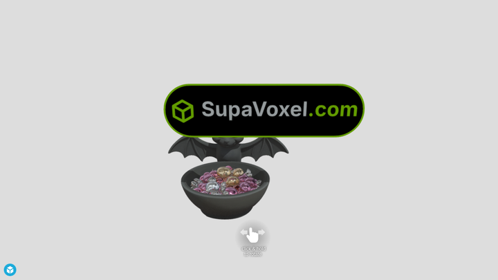 Bat Candy Bowl - Meshy 6 vs SupaVoxel