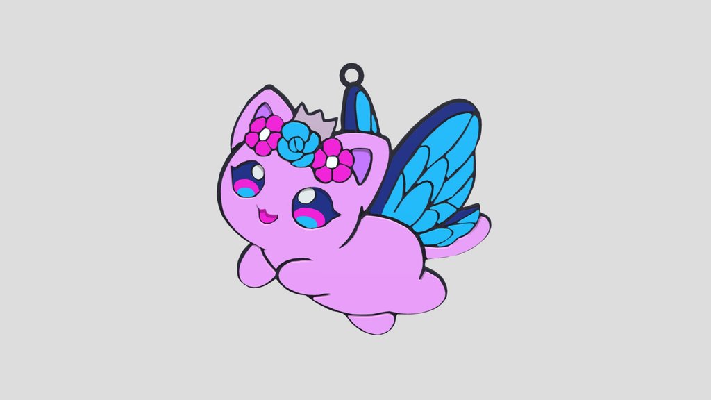 Fairy Cat Keychain