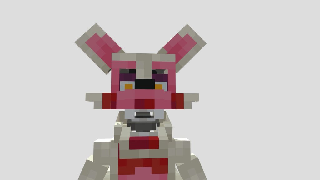 Minecraft Toy Foxy (Pre-Mangle) [FNAF]