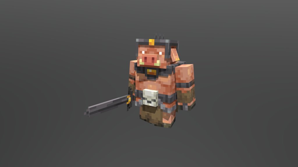 General piglin from "a minecraft movie"