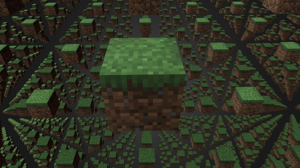 Minecraft Grass Block Cubes