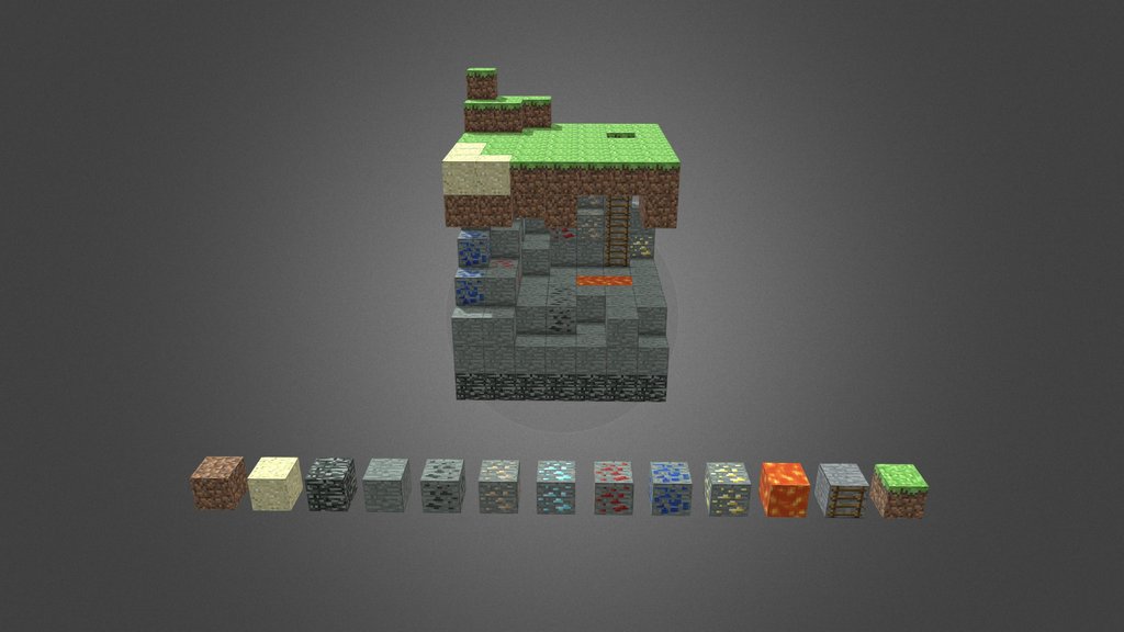 Minecraft Blocks Pack – Low Poly