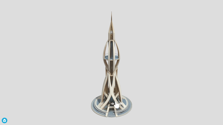 Stylised Spire Tower - Trellis vs SupaVoxel