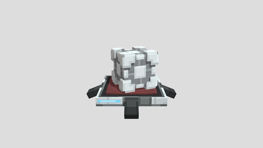 Portal Cube on Button