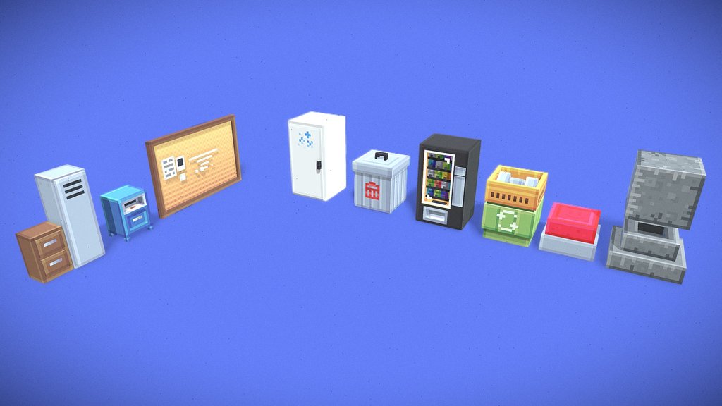 Minecraft Mystery & Industrial Props Pack