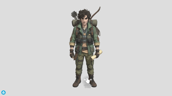 Wasteland Adventurer Character Hi3D vs SupaVoxel