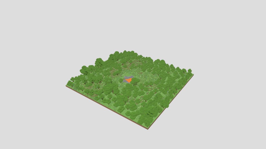 Forest With Lava Pool By Creeper Coastal