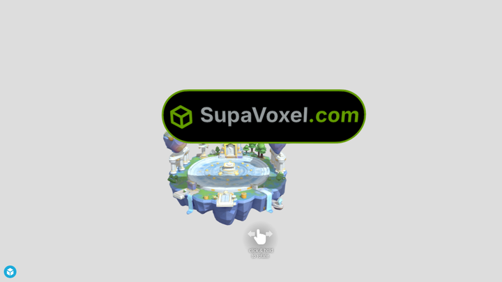 Floating Island Temple - Hunyuan 3D vs SupaVoxel