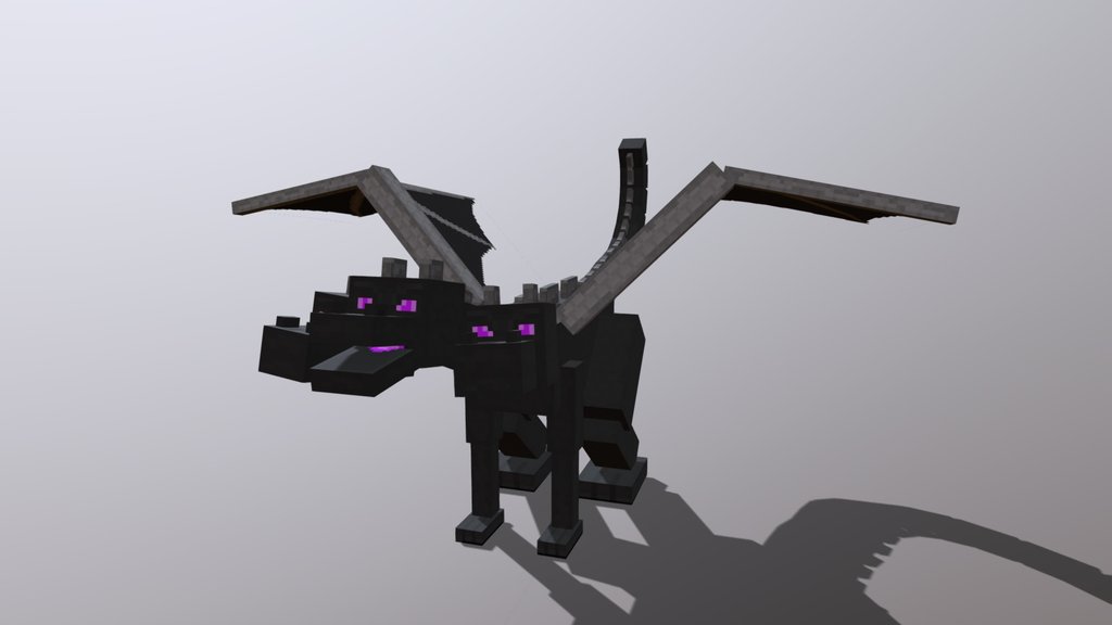 Minecraft Ender Hydra (3 headed ender dragon)