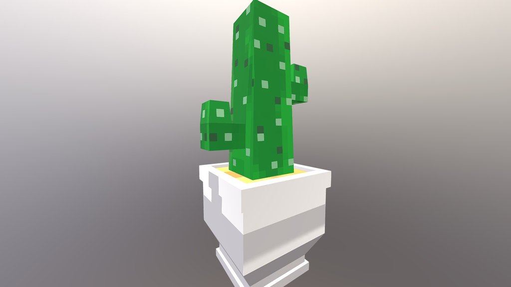 [Minecraft] Basic Cactus Pot