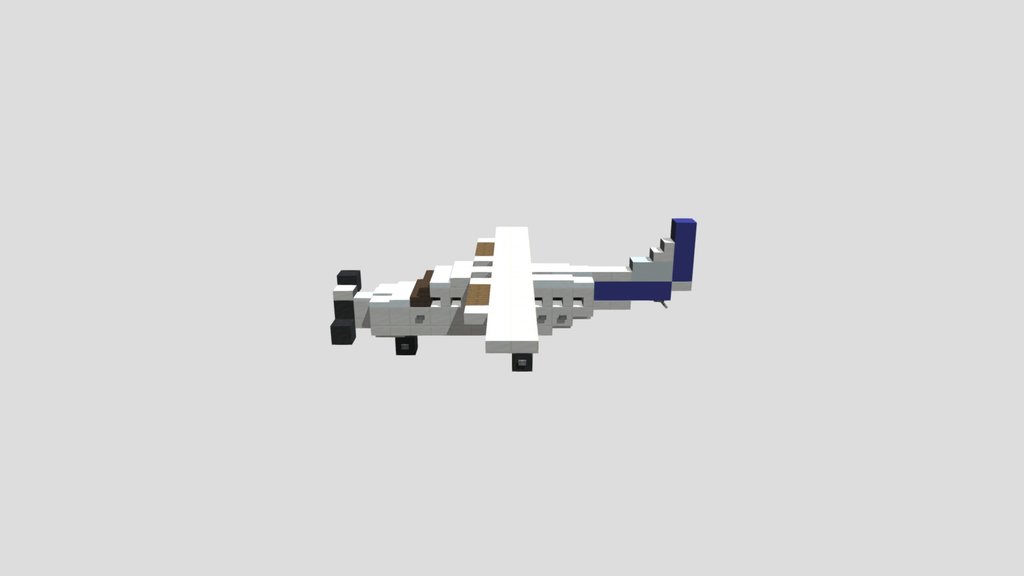 Minecraft Cessna 208B Caravan Blue West