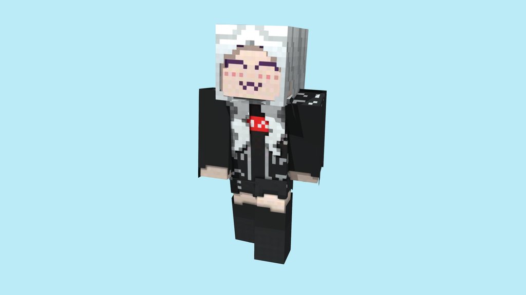 White haired girl