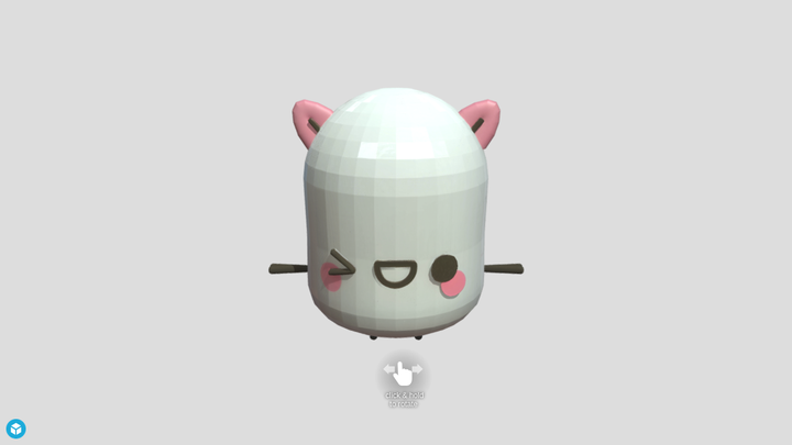 Kawaii Cat Marshmallow - Hunyuan vs SupaVoxel