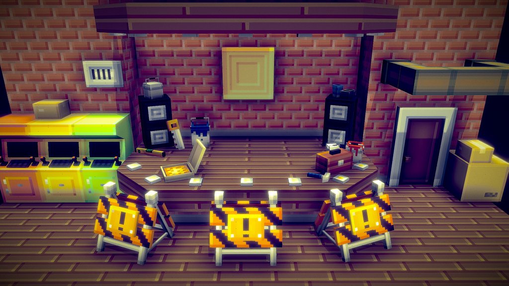 FNAF Minecraft scene menu