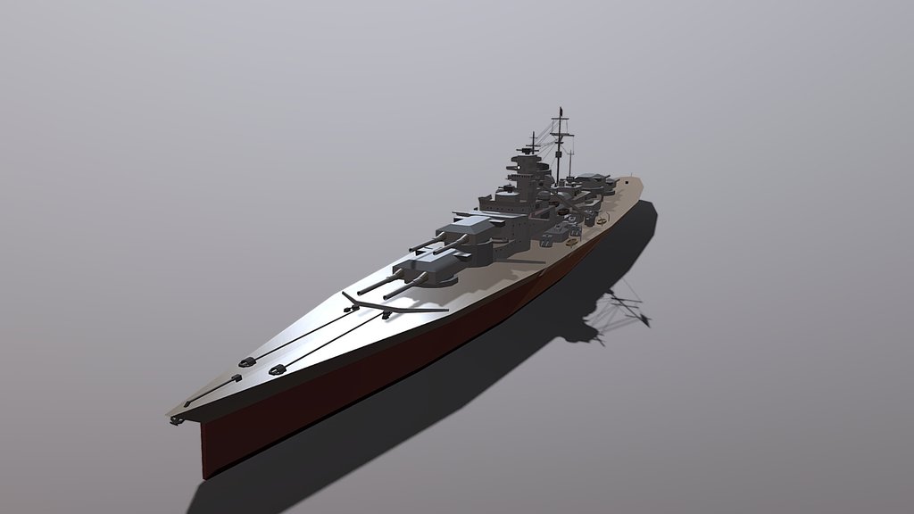 Lowpoly Kms Bismarck
