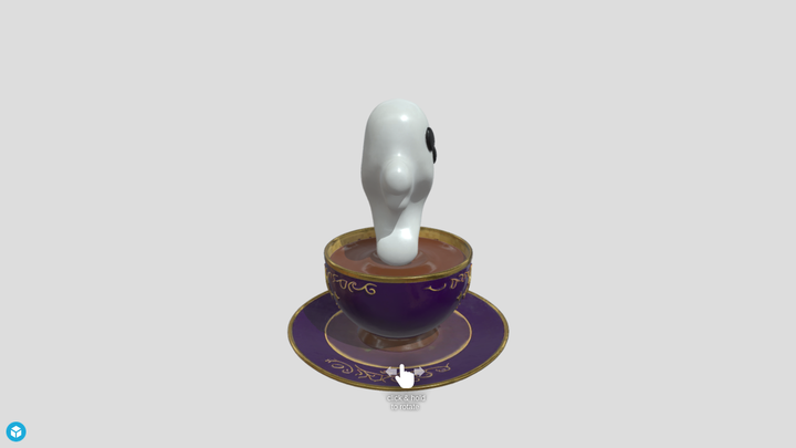 Ghost Coffee Cup - Meshy 3D vs SupaVoxel