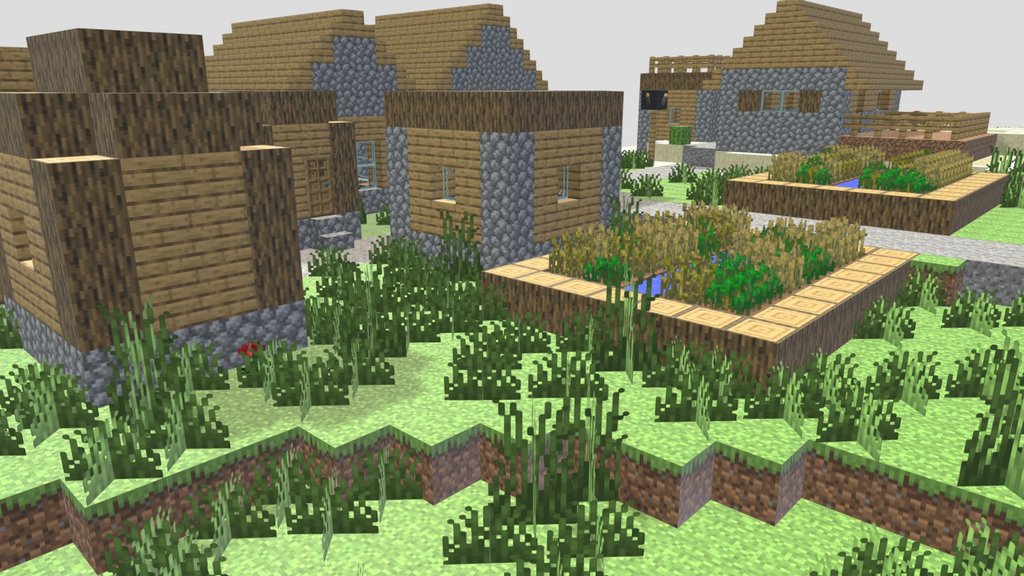 Minecraft 3D Map (obj + texture)