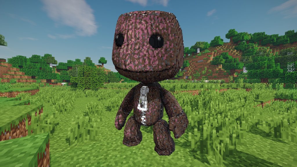 Minecraft Sack Boy Build Schematic