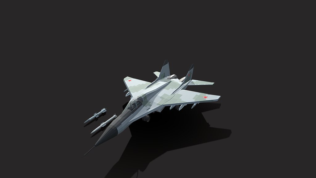 Low poly Mig 29