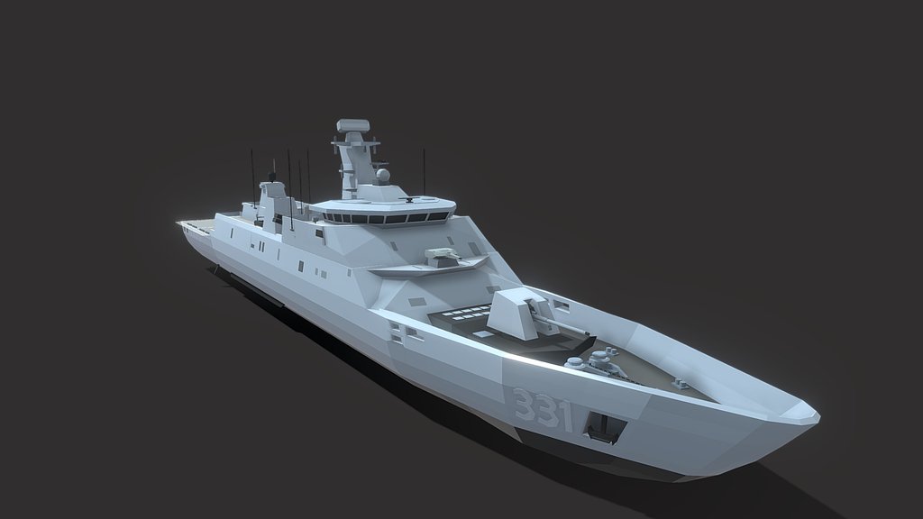 Lowpoly Kri eddy Martadinata