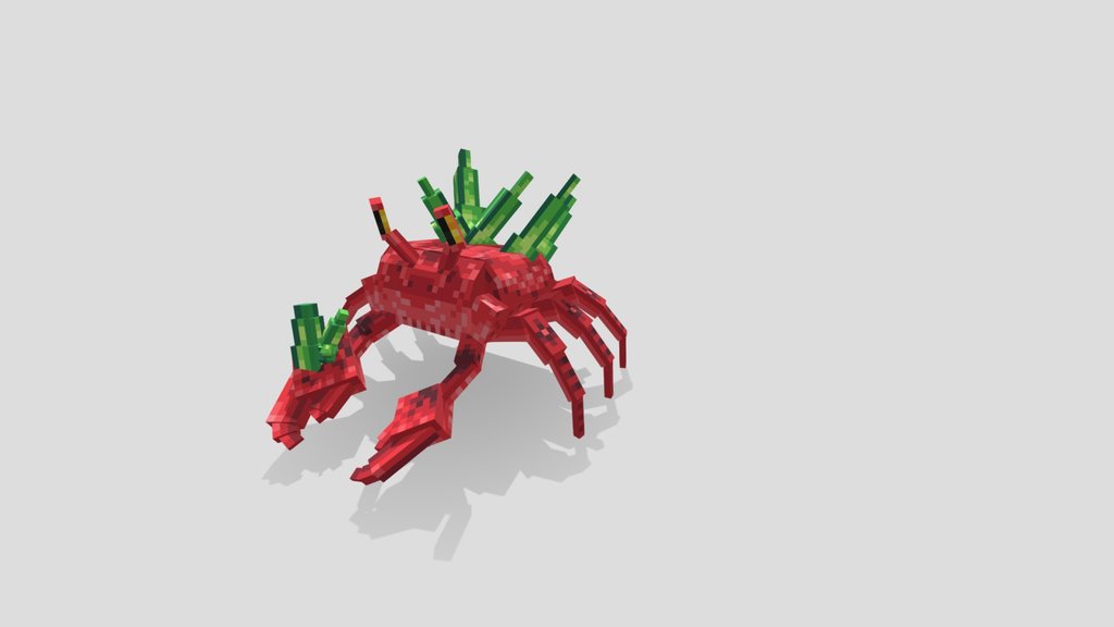 crystal crab - blockbench