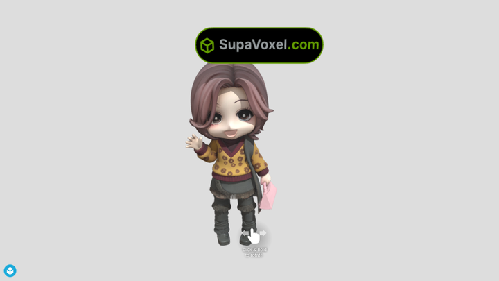 Chibi Girl Figure - Meshi vs SupaVoxel