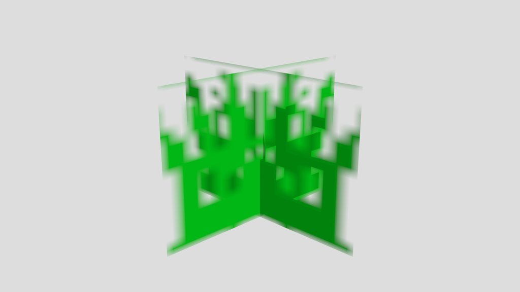 minecraft grass and in blender it will be good
