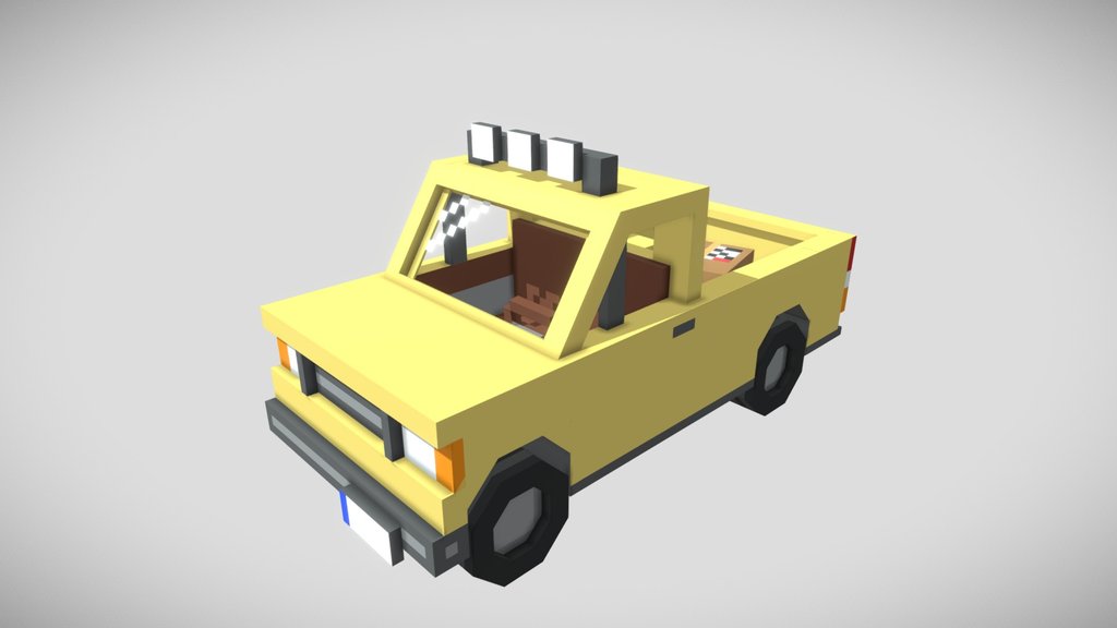 Yellow Minecraft Pickup