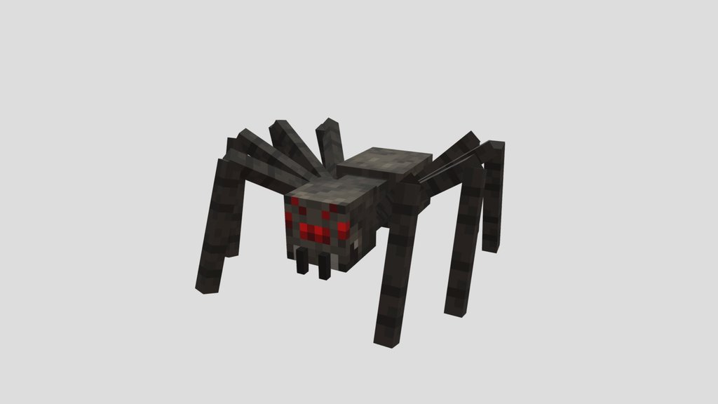 Minecraft Long-Legged Spider With 3D Fangs