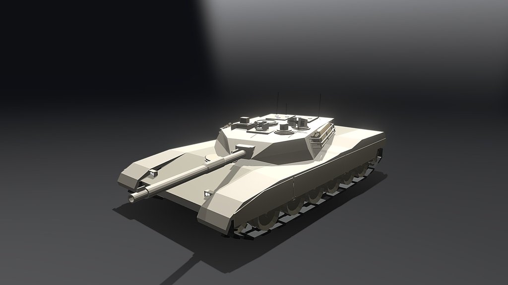 Low poly M1 Abrams