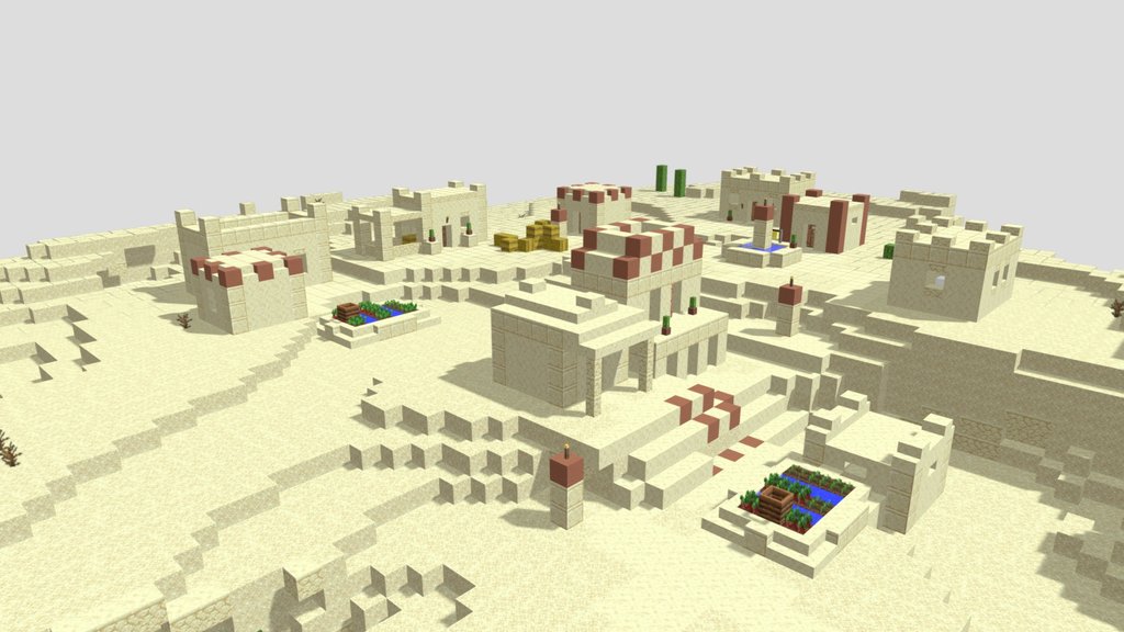 Minecraft Dessert Village