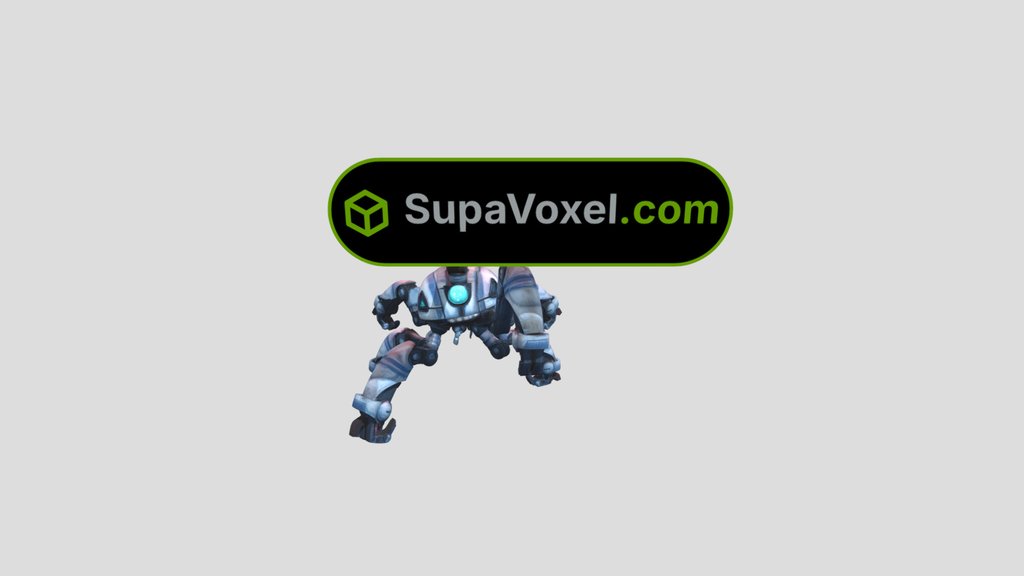 Spider Mech Robot - Meshy 3D vs SupaVoxel