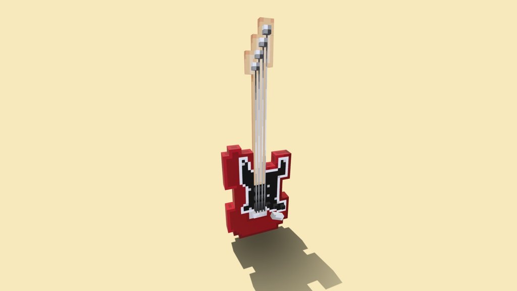 [Minecraft] Fender Stratocaster HSS Candy Red