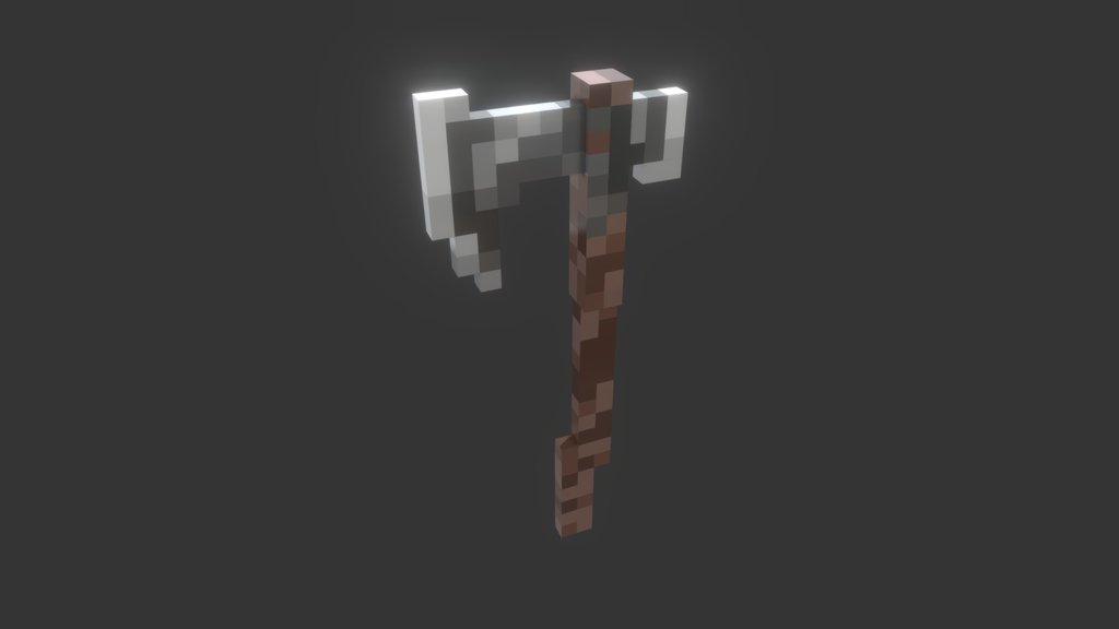 Cubic Viking Axe - Blockbench