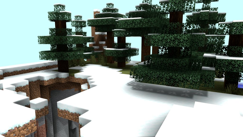 Minecraft terrain snow biome