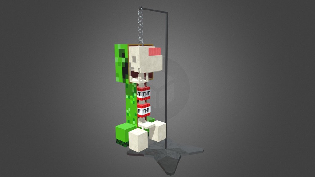 Inside of a Creeper body
