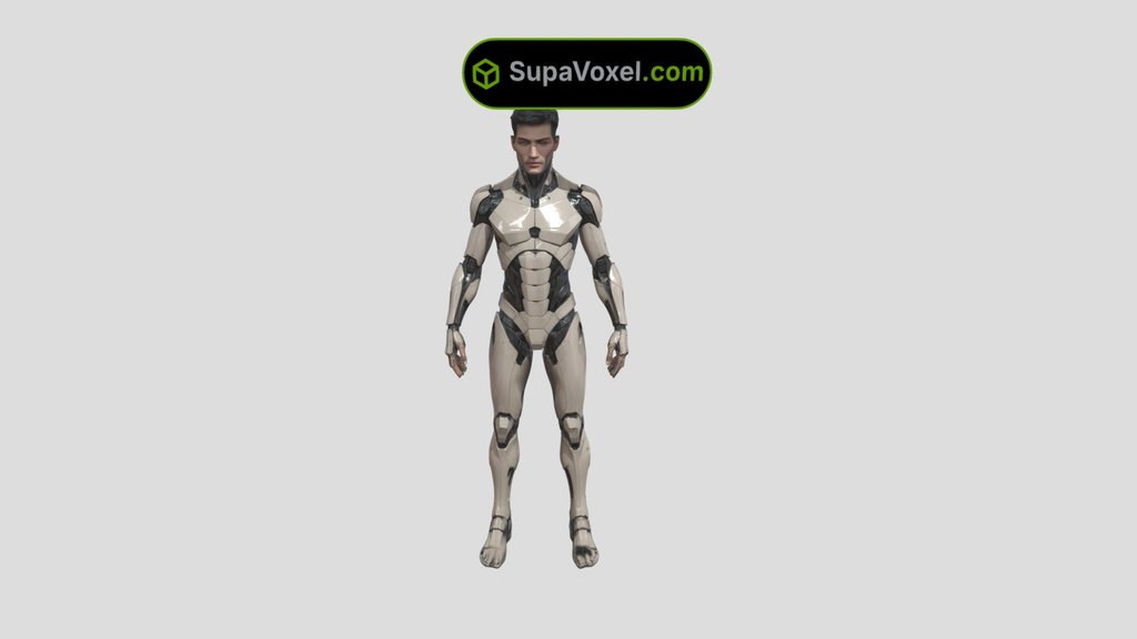 Male Android Character - Trellis vs SupaVoxel