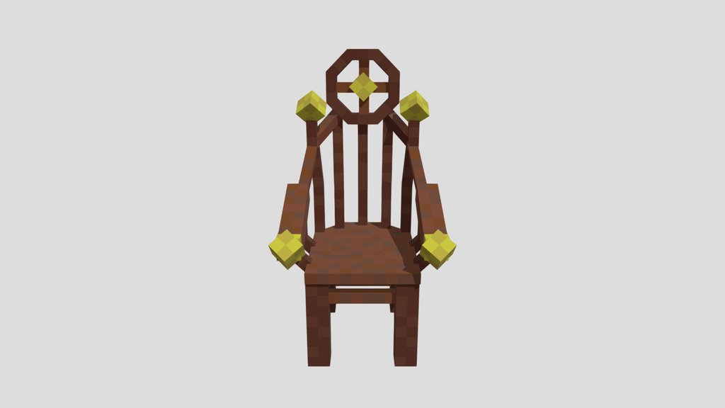 Dark oak chair