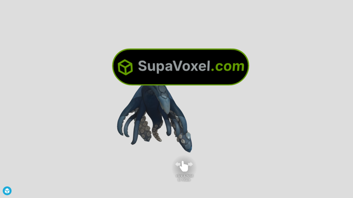 Tentacled Sea Beast - TripoAI vs SupaVoxel